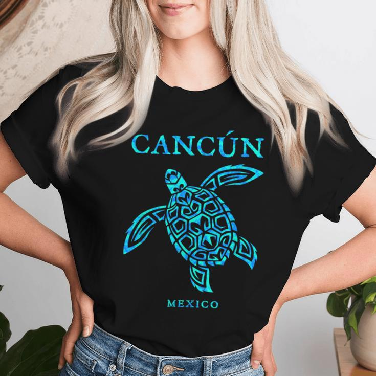 Cancun Mexico Sea Turtle Boys Girls Toddler Souvenir Women T-shirt Gifts for Her