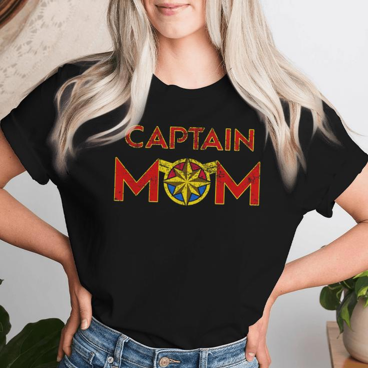 Captain Mom Superhero Mother Hero Idea Women T-shirt Gifts for Her