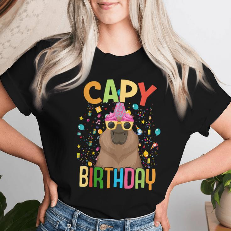 Capy Birthday Capybara Animals Boys Girls Birthday Women T-shirt Gifts for Her