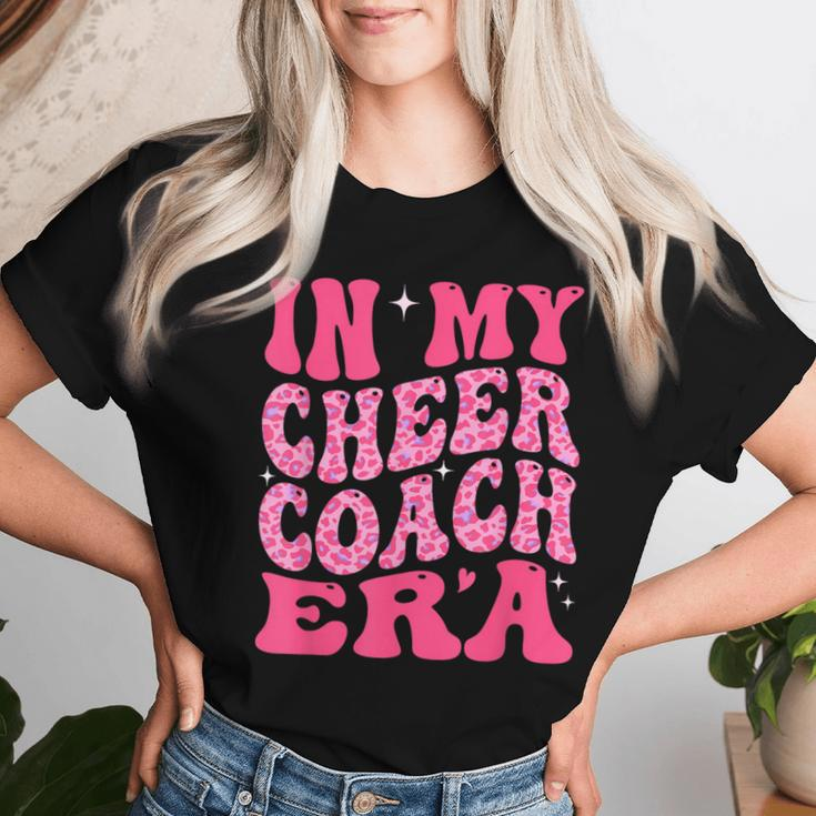 In My Cheer Coach Era Groovy Pink Leopard Men Women T-shirt Gifts for Her