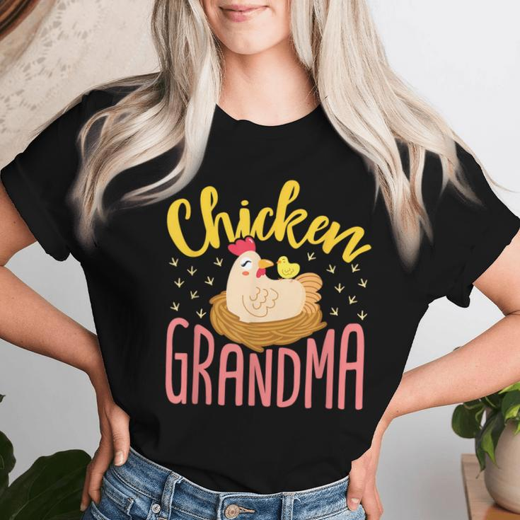 Chicken Grandma Farmer Lady Chickens Farm Animal Hen Women T-shirt Gifts for Her