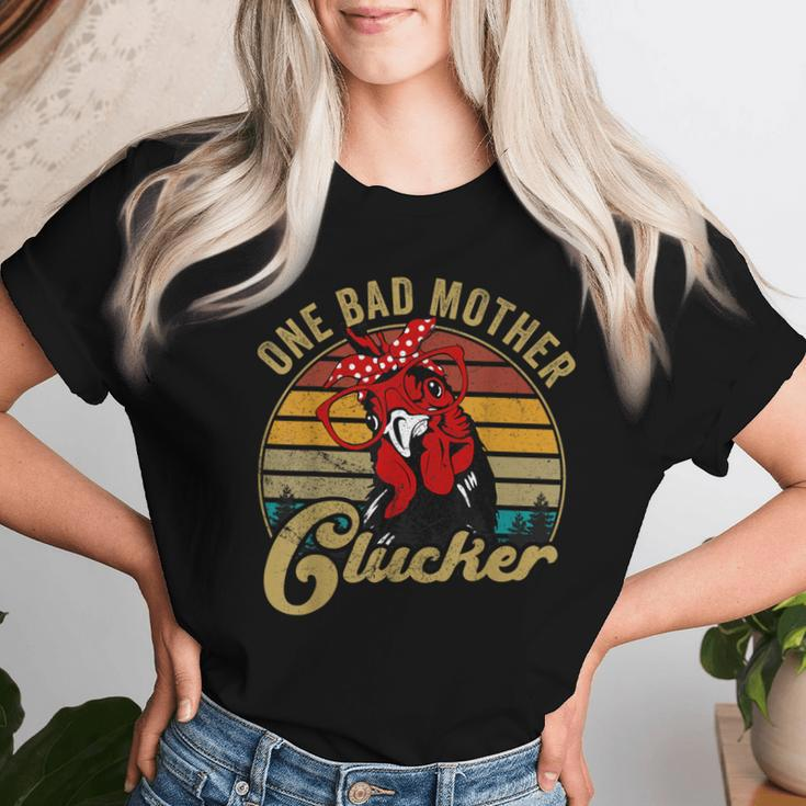 Chicken- One Bad Mother Clucker Mom Day Hen Women Women T-shirt Gifts for Her