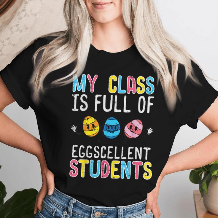 Class Full Eggcellent Students Cute Easter Teacher Men Women T-shirt Gifts for Her