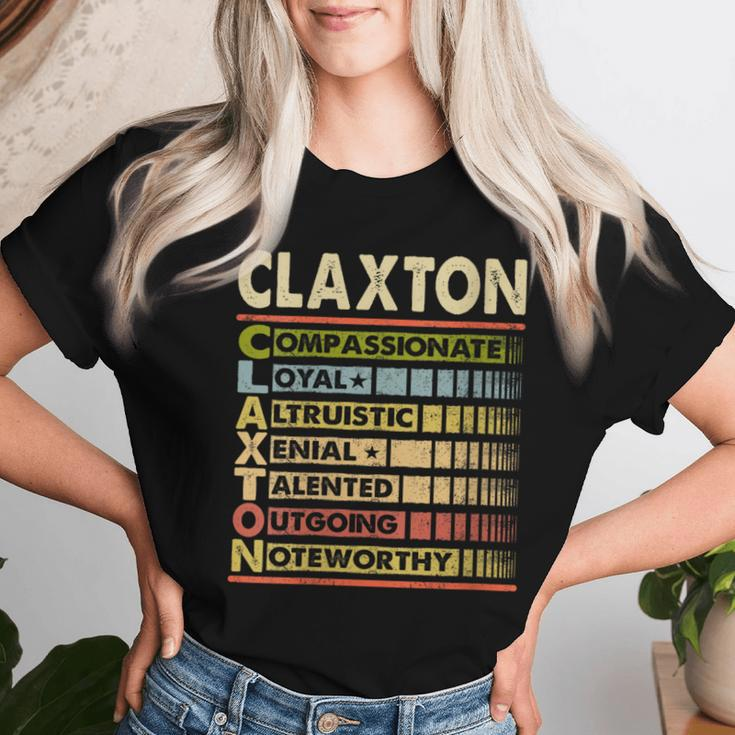 Claxton Family Name Claxton Last Name Team Women T-shirt Gifts for Her