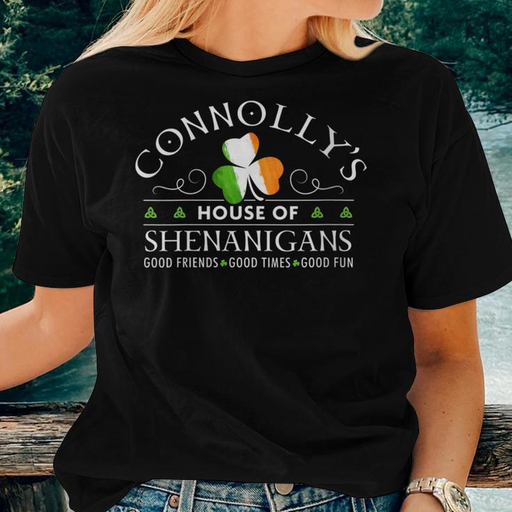 Connolly House Of Shenanigans Irish Family Name Women T-shirt Gifts for Her