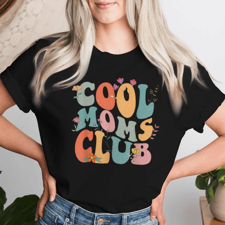 Cool Moms Club Retro Groovy Mom Life Mama Happy Mother's Day Women T-shirt Gifts for Her
