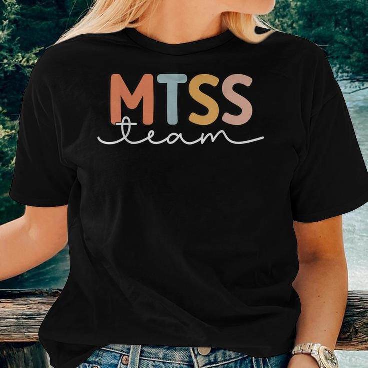 Cool Mtss Team Mtss Specialist Academic Support Teacher Mtss Women T-shirt Gifts for Her