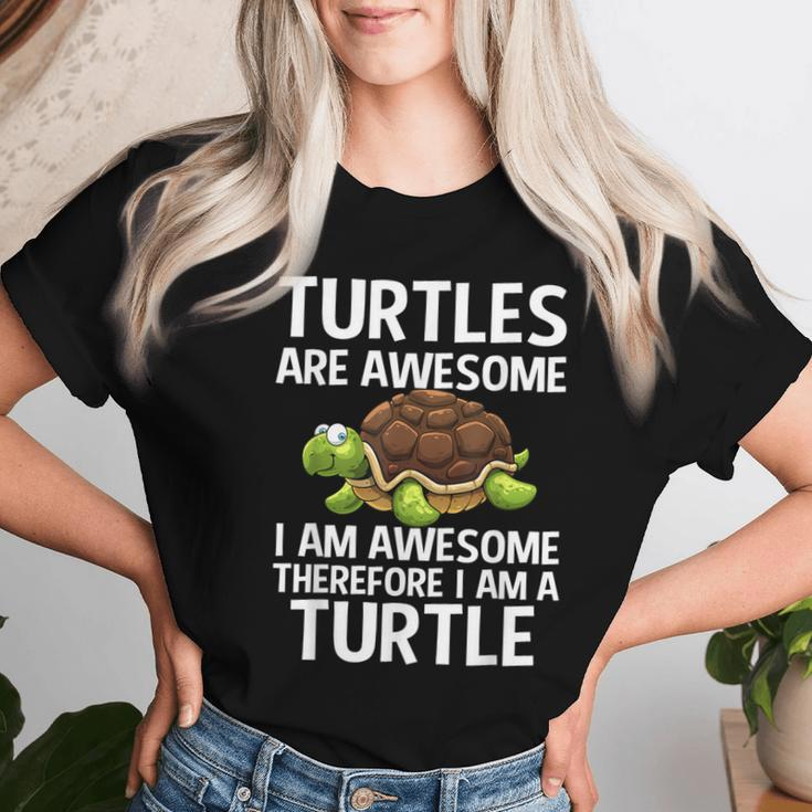 Cool Sea Turtle For Tortoise Turtle Lover Women T-shirt Gifts for Her