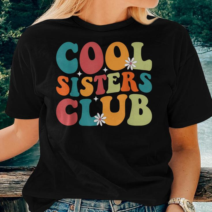 Cool Sisters Club Retro New Sister Matching Family Pregnancy Women T-shirt Gifts for Her