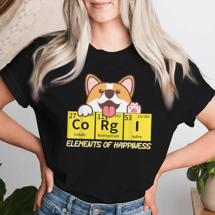 Corgi Elements Tab Of Happiness For Corgi Mom And Dad Women T-shirt Gifts for Her