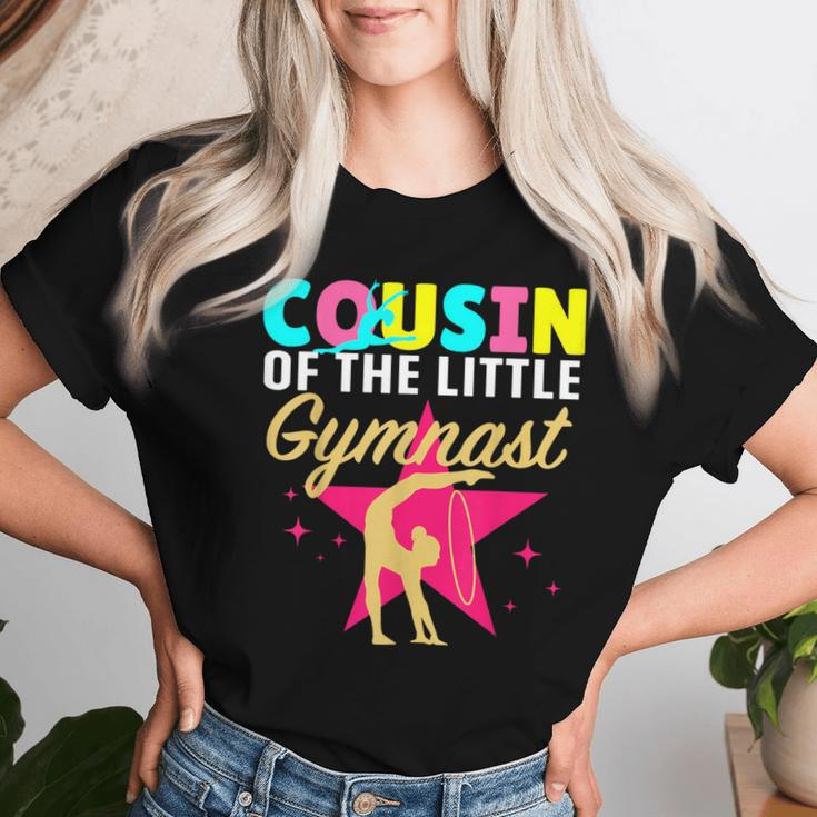 Cousin Little Gymnast Girl Birthday Gymnastics Themed Party Women T-shirt Gifts for Her