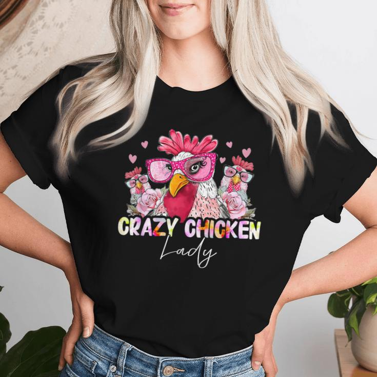 Crazy Chicken Lady Girls Chickens Lover Women T-shirt Gifts for Her