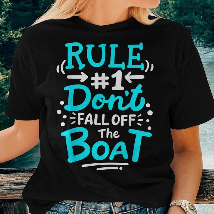 Cruise Rule 1 Don't Fall Off The Boat Women T-shirt Gifts for Her