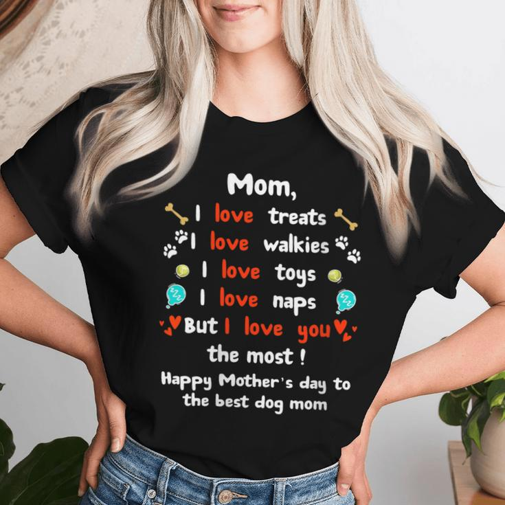 Cute Dog Mom Happy From Dog Women T-shirt Gifts for Her