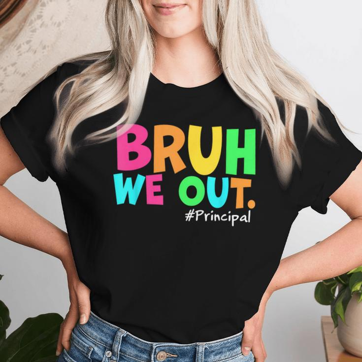 Cute End Of School Year Teacher Summer Bruh We Out Principal Women T-shirt Gifts for Her