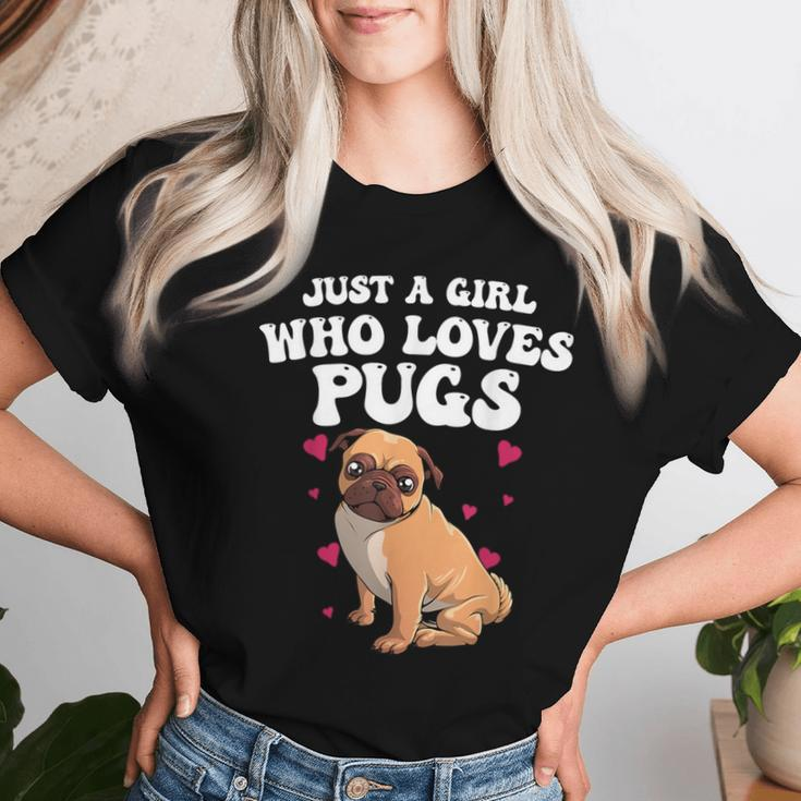 Cute Pug For Girls Dog Owner Puppy Pug Lover Women T-shirt Gifts for Her