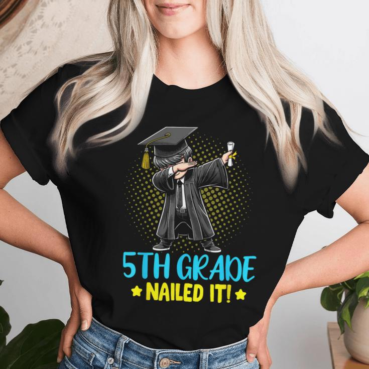 Dabbing 5Th Grade Nailed It Boys 5Th Grade Graduation Women T-shirt Gifts for Her