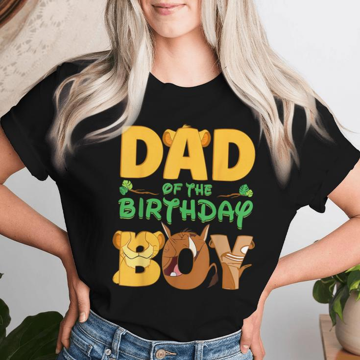 Dad And Mom Birthday Boy Lion Family Matching Father Day Women T-shirt Gifts for Her