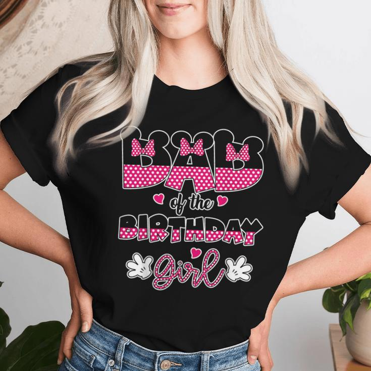 Dad And Mom Of The Birthday Girl Mouse Family Matching Women T-shirt Gifts for Her