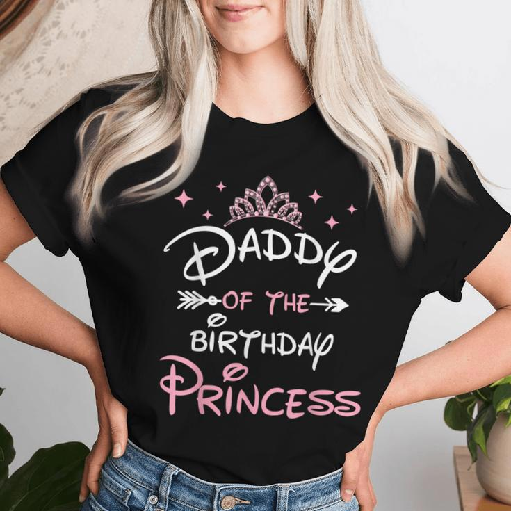 Daddy Of The Birthday Princess Toddler Kid Girl Family Dad Women T-shirt Gifts for Her