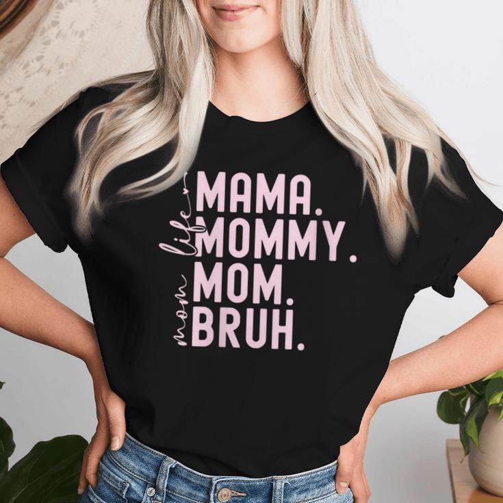 Damen Mama Mama Frauen Lustig Mama Leben Muttertag Mama Grafik Mit-Ausschnitt T-shirt Frauen Geschenke für Sie