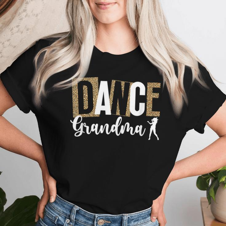 Dance Grandma Of A Dancer Grandma Leopard Dancing Grandma Women T-shirt Gifts for Her