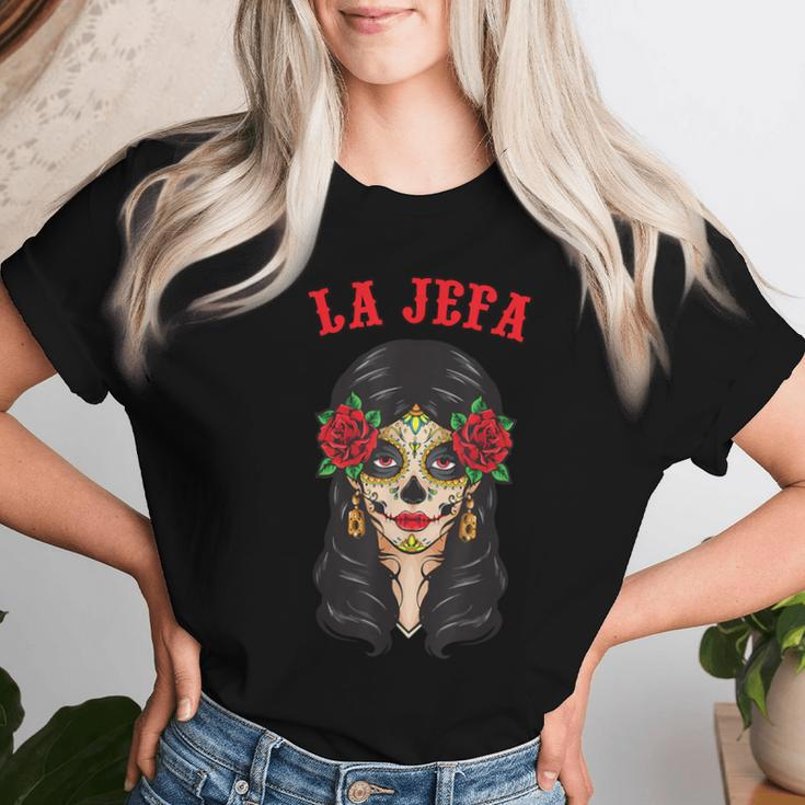 Dia De Los Muertos La Jefa Catrina Ladies Day Of Dead Women T-shirt Gifts for Her