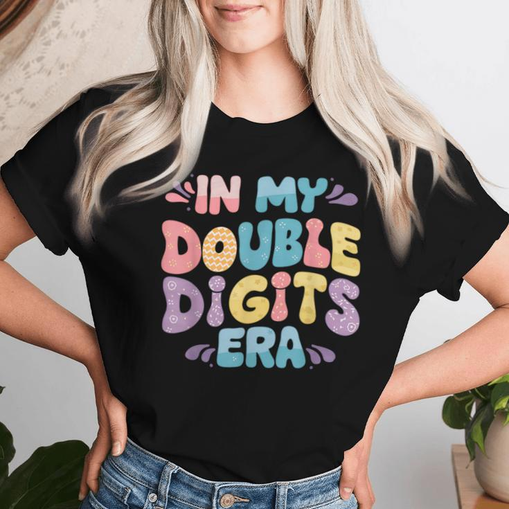 In My Double Digits Era 10 Year Old Girl 10Th Birthday Women T-shirt Gifts for Her