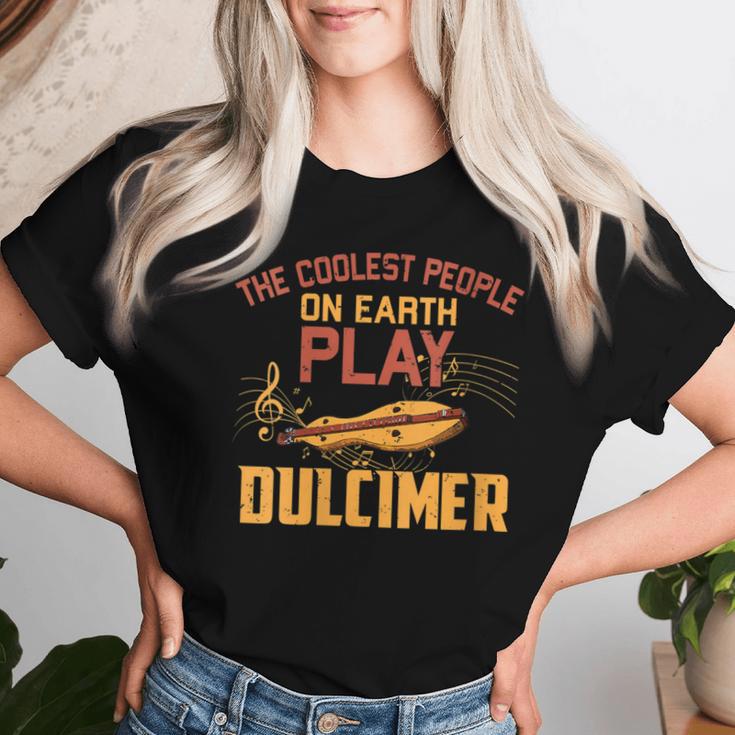 Dulcimer Music Lover Mountain Dulcimer Player Women T-shirt Gifts for Her