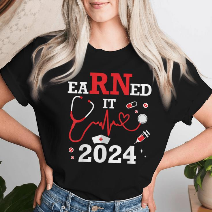 Earned It 2024 For Nurse Graduation Or Rn Lpn Class Of Women T-shirt Gifts for Her