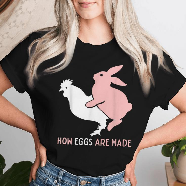 How Easter Eggs Are Made Humor Sarcastic Adult Humor Women T-shirt Gifts for Her