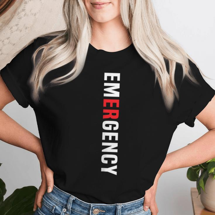 Emergency Department Emergency Room Nurse Healthcare Women T-shirt Gifts for Her