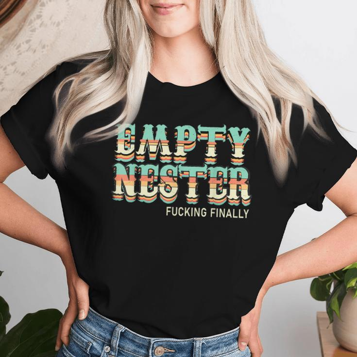 Empty Nester Empty Nest Parent Mom Dad Parenting Joke Women T-shirt Gifts for Her