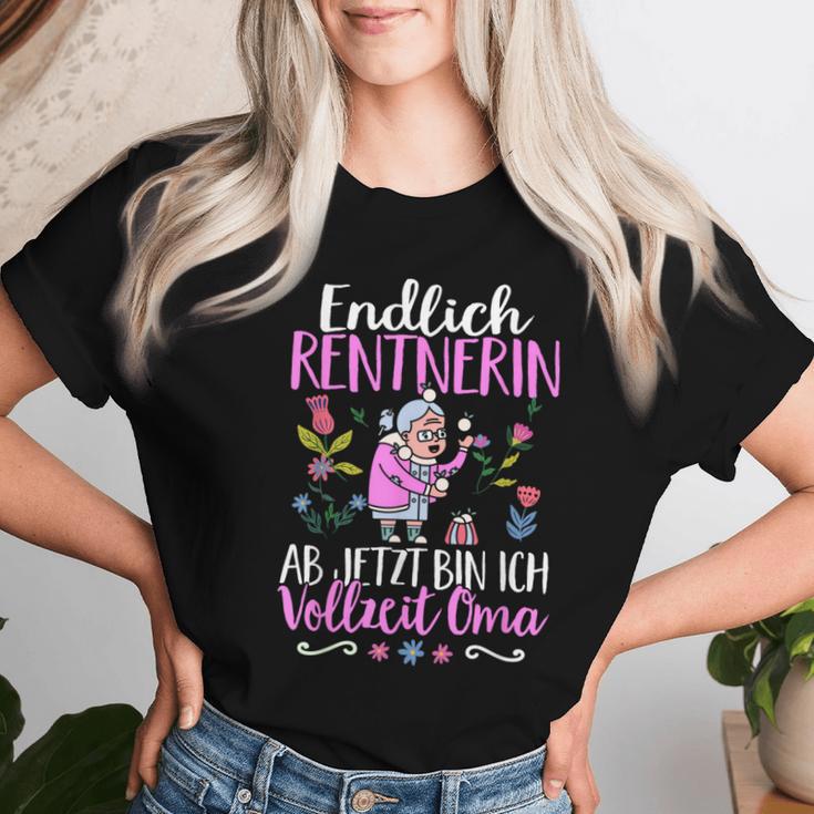 Endlich Rentnerin Ab Jetzt Bin Ichollzeit Oma Rente T-shirt Frauen Geschenke für Sie