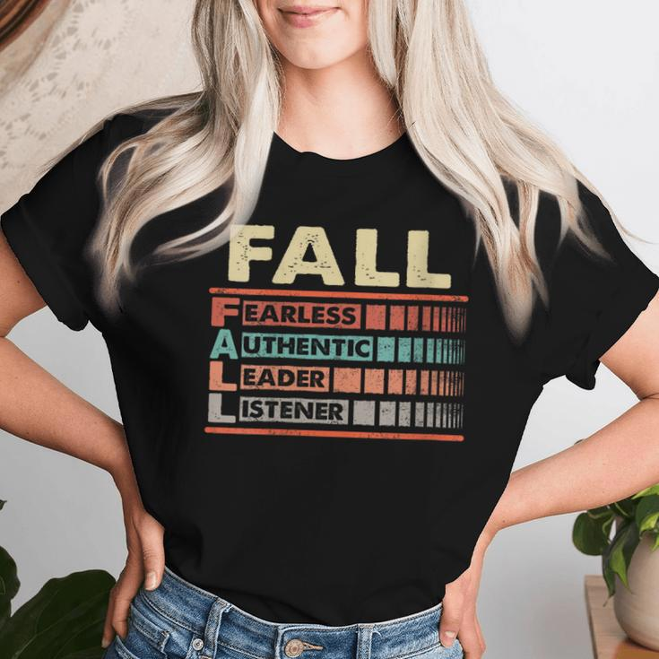 Fall Family Name Last Name Fall Women T-shirt Gifts for Her