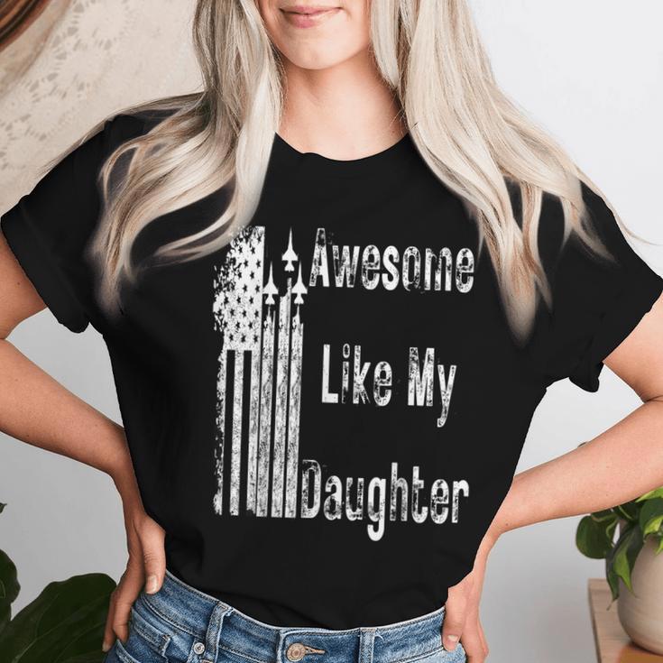 Fantastisch Wie Meine Tochter Papa Mama T-shirt Frauen Geschenke für Sie