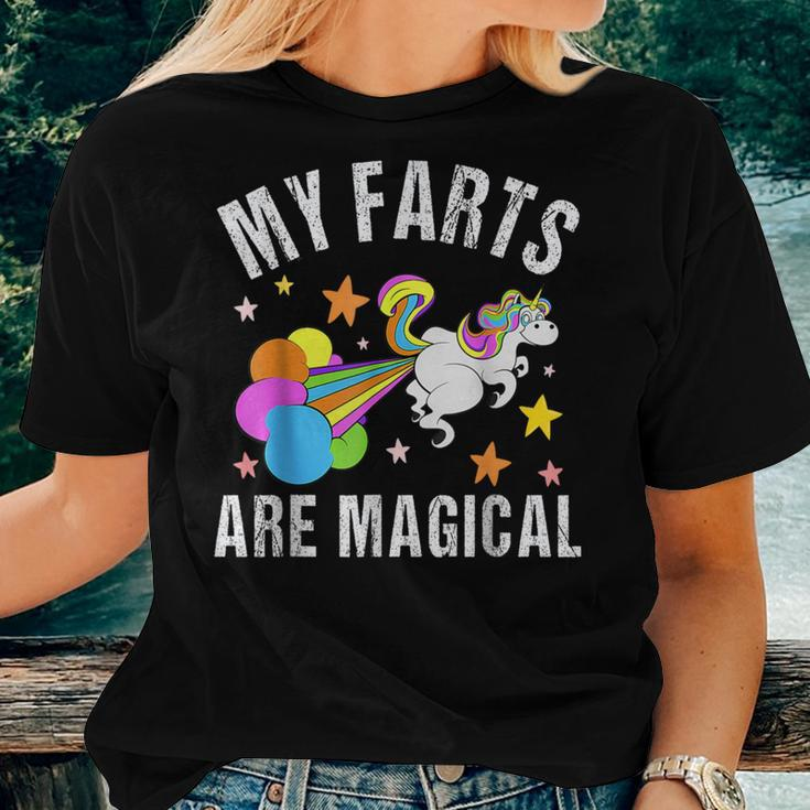 My Farts Are Magical Unicorn Gag Farting Sarcastic Women T-shirt Gifts for Her