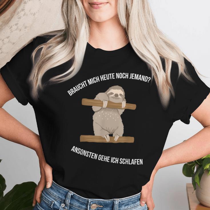 Faultier Sloth2 Geschenkidee Kollegen Freunde T-shirt Frauen Geschenke für Sie