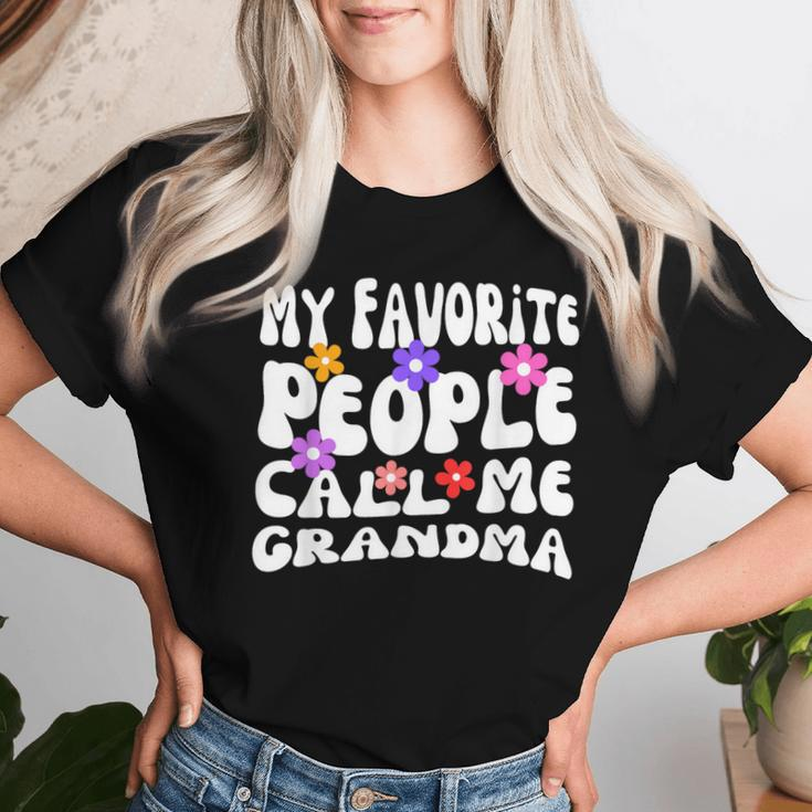 My Favorite People Call Me Grandma Mother's Day Women T-shirt Gifts for Her