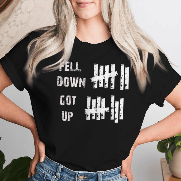 Fell Down Got Up Motivational For & Men Women T-shirt Gifts for Her