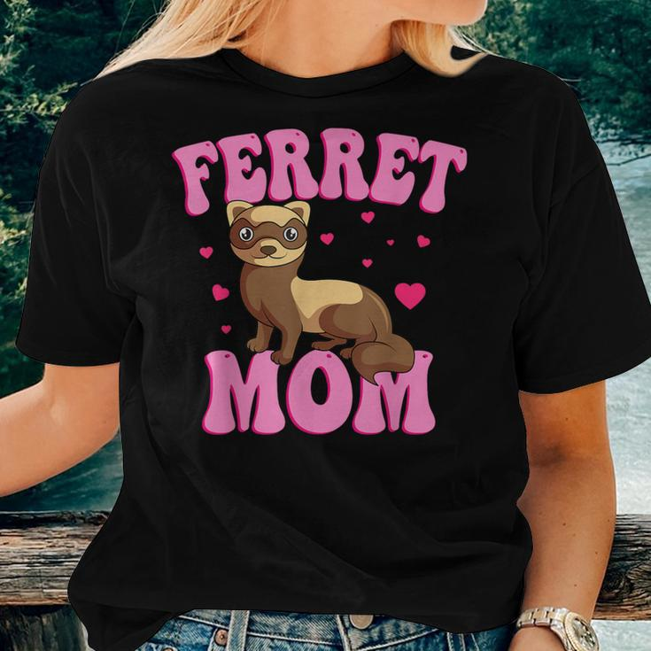 Ferret Mom Animal Lover Mother's Day Women T-shirt Gifts for Her