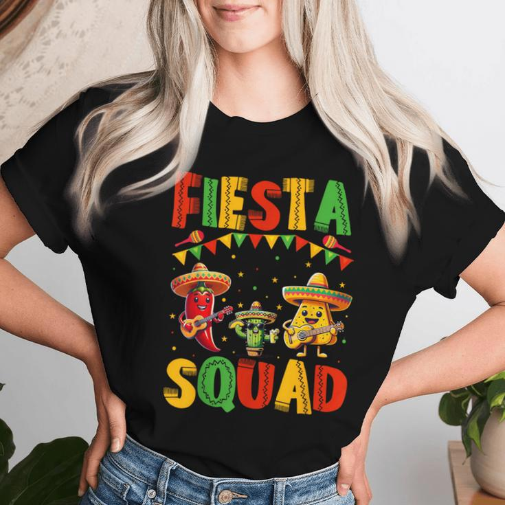 Fiesta Squad Cinco De Mayo 2024 Mexican Party Women Women T-shirt Gifts for Her