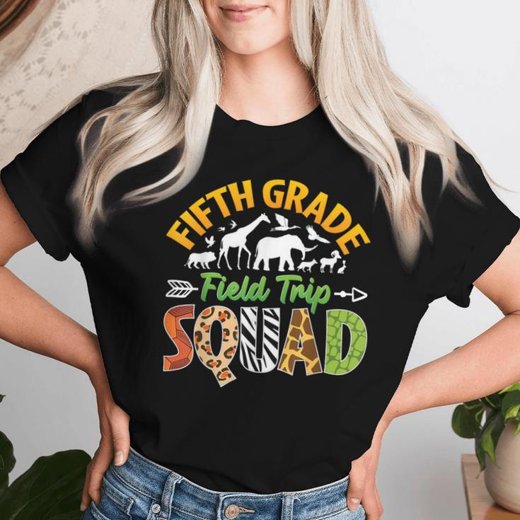 Fifth Grade Zoo Field Trip Squad Matching Teacher Students Women T-shirt Gifts for Her