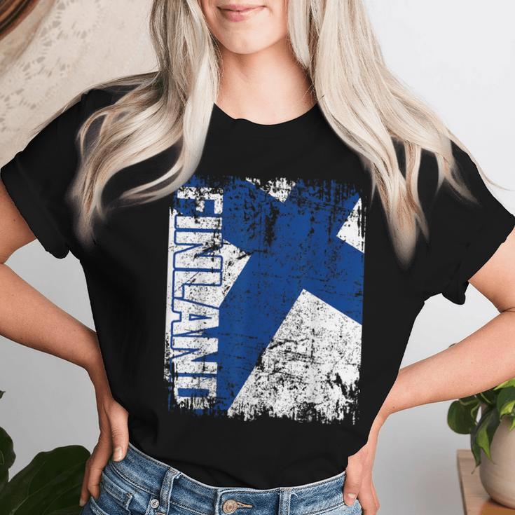 Finland Flag Women's Children's Finland T-shirt Frauen Geschenke für Sie