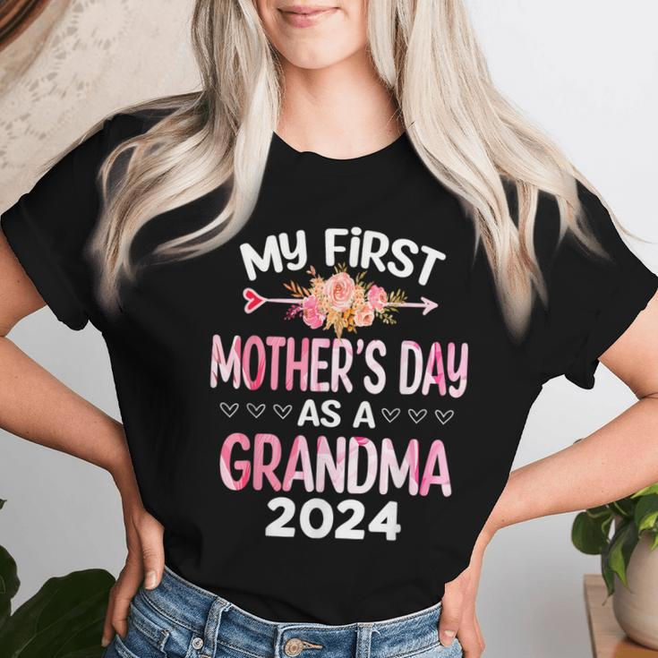 My First Mother's Day As A Grandma 2024 Mother's Day Women T-shirt Gifts for Her