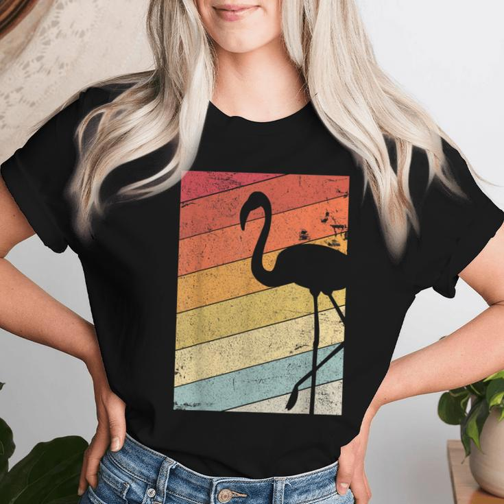 Flamingo Retro Style Women T-shirt Gifts for Her