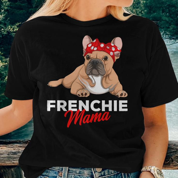 Frenchie Mama French Bulldog Dog Mom Cute Girls Women T-shirt Gifts for Her