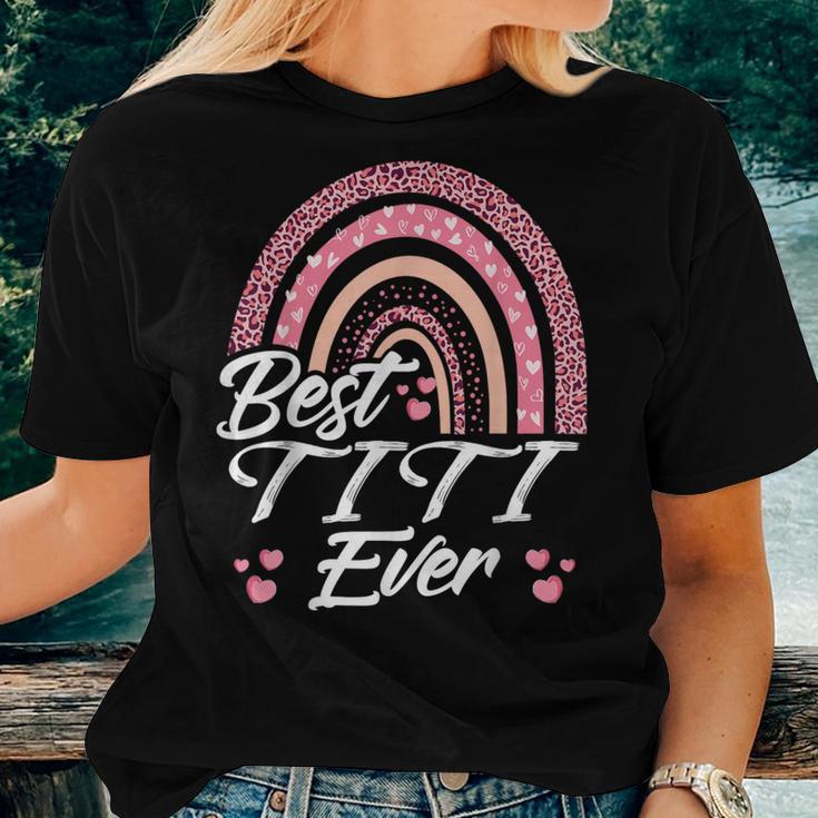 Best Titi Ever Rainbow Cute For Women Women T-shirt Gifts for Her