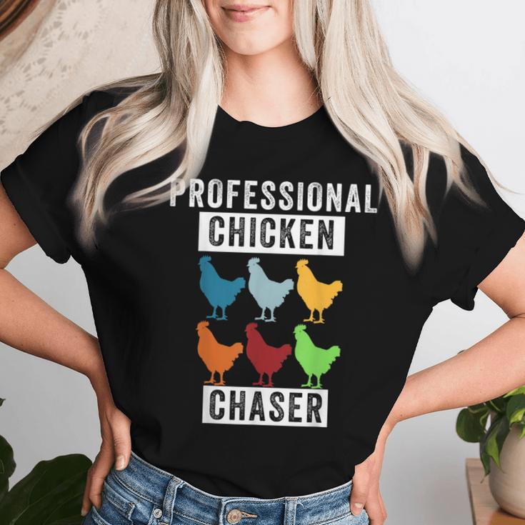 Chicken Professional Chicken Chaser Chicken Lovers Women T-shirt Gifts for Her