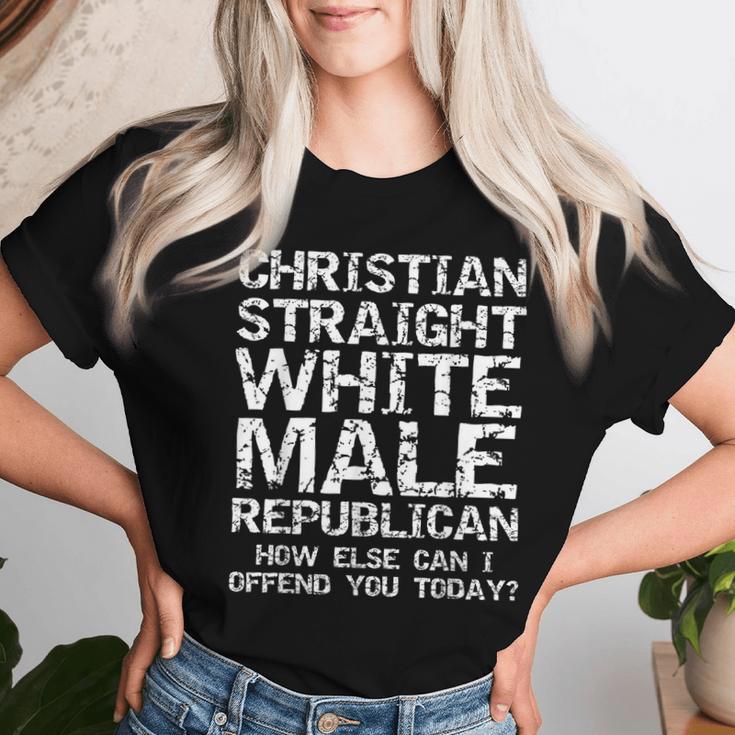 Conservative Christian Straight White Male Republican Women T-shirt Gifts for Her